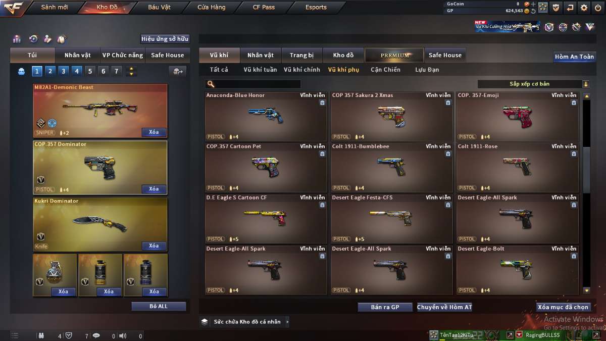 shop acc cf uy tin gia re